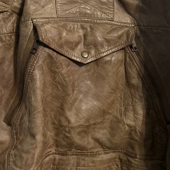 NICHOLAS K Sultan Jacket - Brown Leather Toggle Coat - Picture 8 of 16